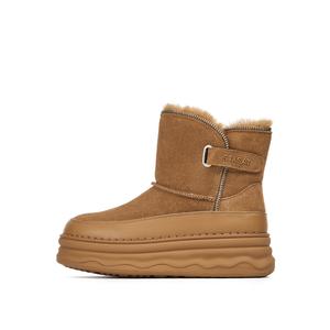 Женские теплые короткие зимние ботинки ST&SAT, Sand
