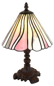 Настольная лампа Тиффани Clayre & Eef Tischlampe Majaa, розовый - стекло - 20 x 34 x 20 см