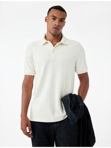 Футболка SS POLO цвета экрю KOTON