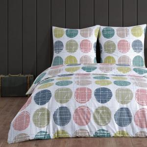 Постельное белье Пододеяльник 155х220 см, наволочка 80х80 см Комплект постельного белья из 2 предметов постельное белье - комплект хлопок Renforce на молнии Buymax, синий