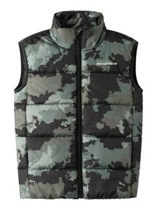 Жилет NAME IT NKMMylane, антрацит/серовато-бежевый