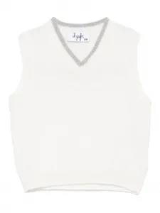 Жилет из вирджинской шерсти Il Gufo, белый