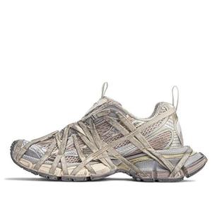 Кроссовки 3xl extreme lace sneakers 'light beige mesh and polyurethane' Balenciaga, бежевый