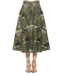 Женская юбка-миди Avery Cargo с петлями для ремня Alexia Admor, Green abstrast