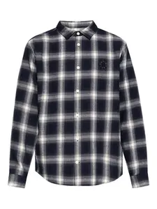 Рубашка в клетку Allsaints, синий