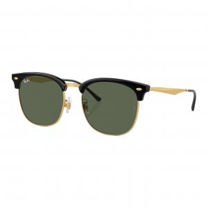 RayBan Золотые унисекс солнцезащитные очки в стиле броулайн, Gold