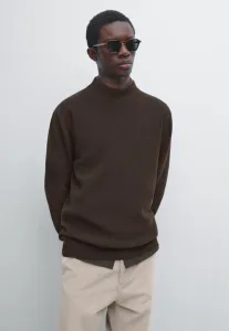 Свитер с высоким воротником-стойкой Massimo Dutti, Dark Brown