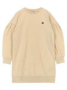 Платье- свитшот Moncler Enfant, бежевый