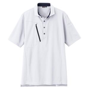 Футболка-поло с коротким рукавом AITOZ, белая, AZ50016001L (унисекс)