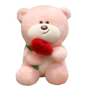 MLING Милый плюшевый мишка Chocolate Rose Bear, высота 25см/35см/45см/60см