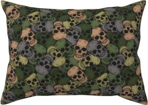Pevtufa Чехол на подушку с принтом "черепа камуфляж" и застежкой конверт Camouflage Skulls