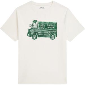 Детская футболка Polo Ralph Lauren, белый