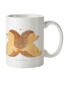 Детская кружка с ежиком, держащимся за руки, без слов, белого цвета Mr. & Mrs. Panda