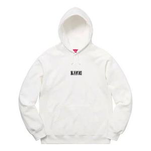 Толстовка x gilbert x george life hooded sweatshirt 'white multi-color' Supreme, белый