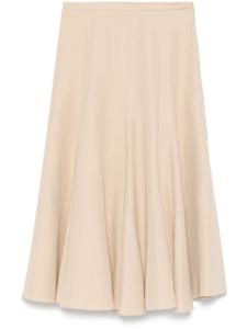 Fabiana Filippi твиловая юбка миди, нейтральный цвет