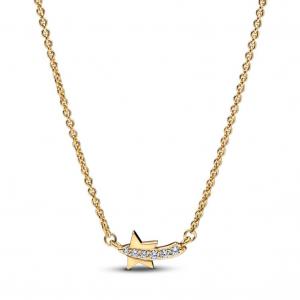 Ожерелье Shooting Star Pavé Collier Pandora, покрытие - золото