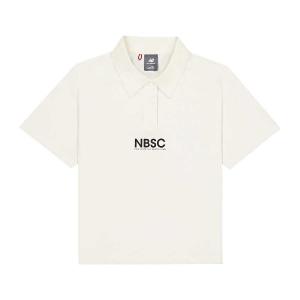 New Balance Поло для женщин Ivory White