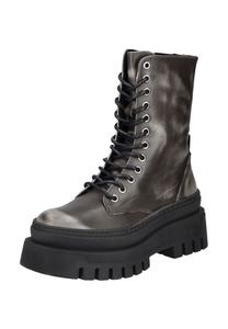 Кожаные ботильоны STEVE MADDEN, темно-серый