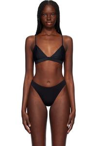 Черный треугольный бикини-топ CDLP