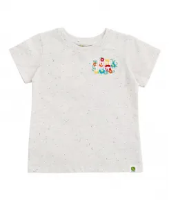 Футболка для девочек Toddler John Deere, коричневый/бежевый