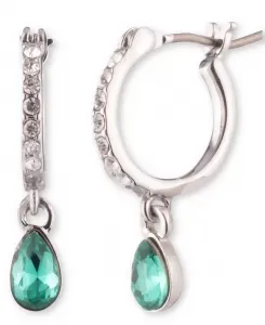 Серьги-Капельки Huggie Drop с родиевым покрытием Montana из серебра Givenchy, green