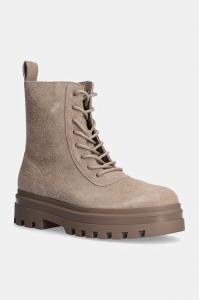 Замшевые ботинки LUGGED LACE ZIP BOOT OXF HR SU Calvin Klein Jeans, бежевый