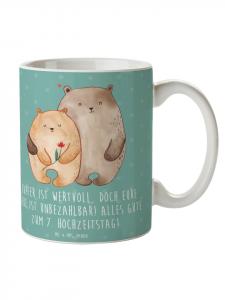 Кружка на 7-ю годовщину свадьбы (медная свадьба) с надписью Морской бриз Mr. & Mrs. Panda