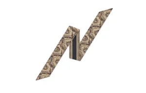 Шёлковый шарф женский коричневый DIOR