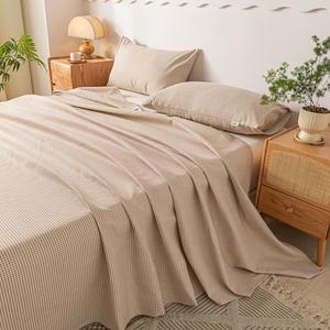 Avivi Простыня 230х240 см из хлопка грубой ткани, клетка, цвет Qian Ni Ge - Mika