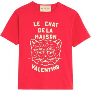 Футболка с принтом логотипа Valentino, красный