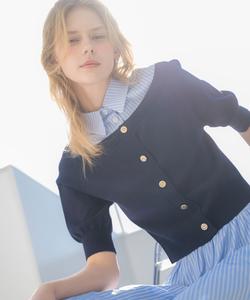 Рубашка-многослойная ткань, трикотажная ткань Noela, цвет Navy