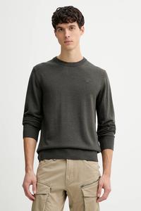 Шерстяной свитер G-Star, зеленый