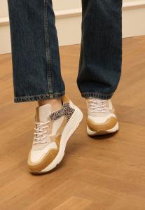 Кроссовки SNEAKER MIT LEOPRINT-DETAILS Manfield, бежевый