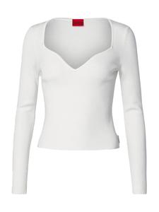 HUGO Свитер 'Satch' в белом цвете