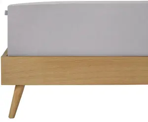 Простыня Schiesser "Джесси из 100% хлопка", для матрасов высотой до 22 см, СДЕЛАНО В ЗЕЛЕНОМ цвете от OEKO-TEX 150х200 см, 1 шт., светло-серый