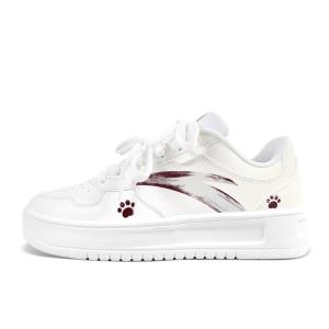 Легкие низкие кеды из искусственной кожи с противоскользящей, износостойкой, сбалансированной и дышащей подошвой ANTA, бежевый