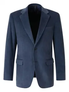 Вельветовый пиджак на пуговицах Canali, синий