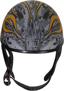 Шлем мотоциклетный Fulmer Shorty, ярко-оранжевый