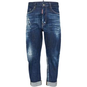 Dsquared 2 Джинсы прямого кроя Dsquared2 с эффектом потертости