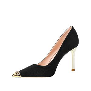 Li Ke Тонкие каблуки женские черные на высоком каблуке 8 см, цвет Black 8CM Heel Height