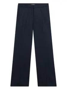 Брюки свободного кроя с принтом в полоску Brooks Brothers, синий