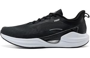 Амортизирующие износостойкие дышащие противоскользящие беговые кроссовки женские Black Baymax PEAK, черный/полностью белый