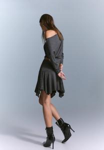 Юбка Bershka A-line skirt, Dark Grey