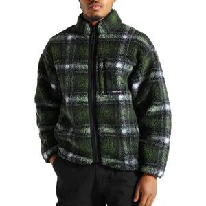 Gramicci Флисовая куртка в клетку, Olive Green