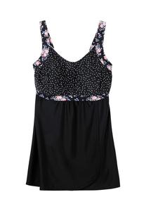 Топ танкини расклешенной удлиненной формы Sheego, черный