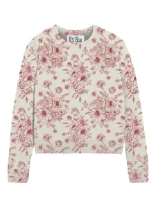 Свитер с цветочным принтом MC2 SAINT BARTH, белый