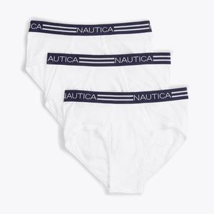 Мужские классические трусы Nautica, 3 шт., цвет Bright White