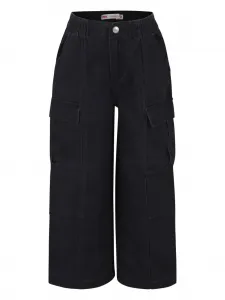 Широкие джинсы с нашивкой-логотипом Levi's Kids, серый