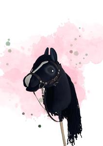 Dreamhorsehobby HOBBY HORSE ФОРМАТ А4 ЛОШАДЬ НА ПАЛКЕ РУЧНОЙ РАБОТЫ Inna marka