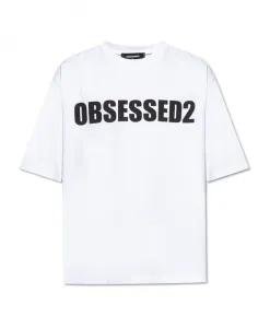 Футболка с логотипом Dsquared2, белый